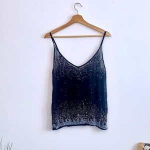 ZARA Sequined Sheer Camisole